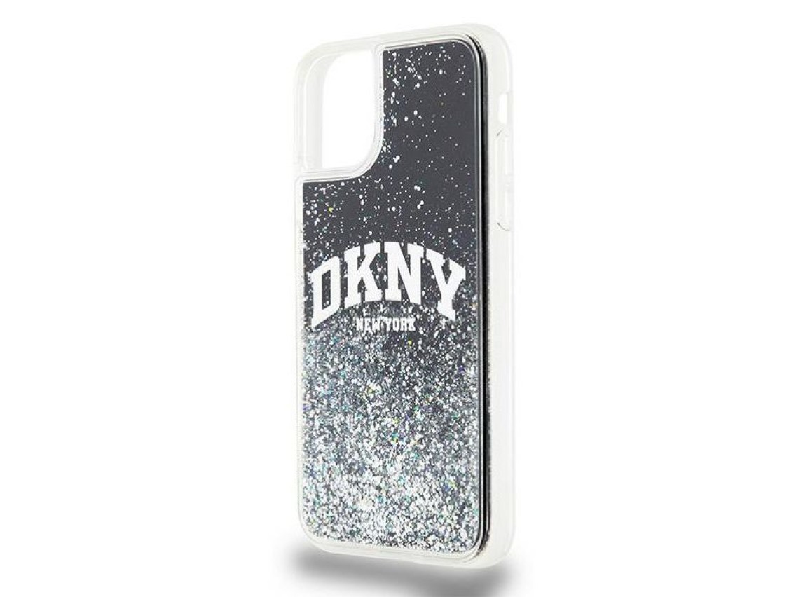 DKNY Liquid Glitter Big Logo case for iPhone 11 / Xr - black