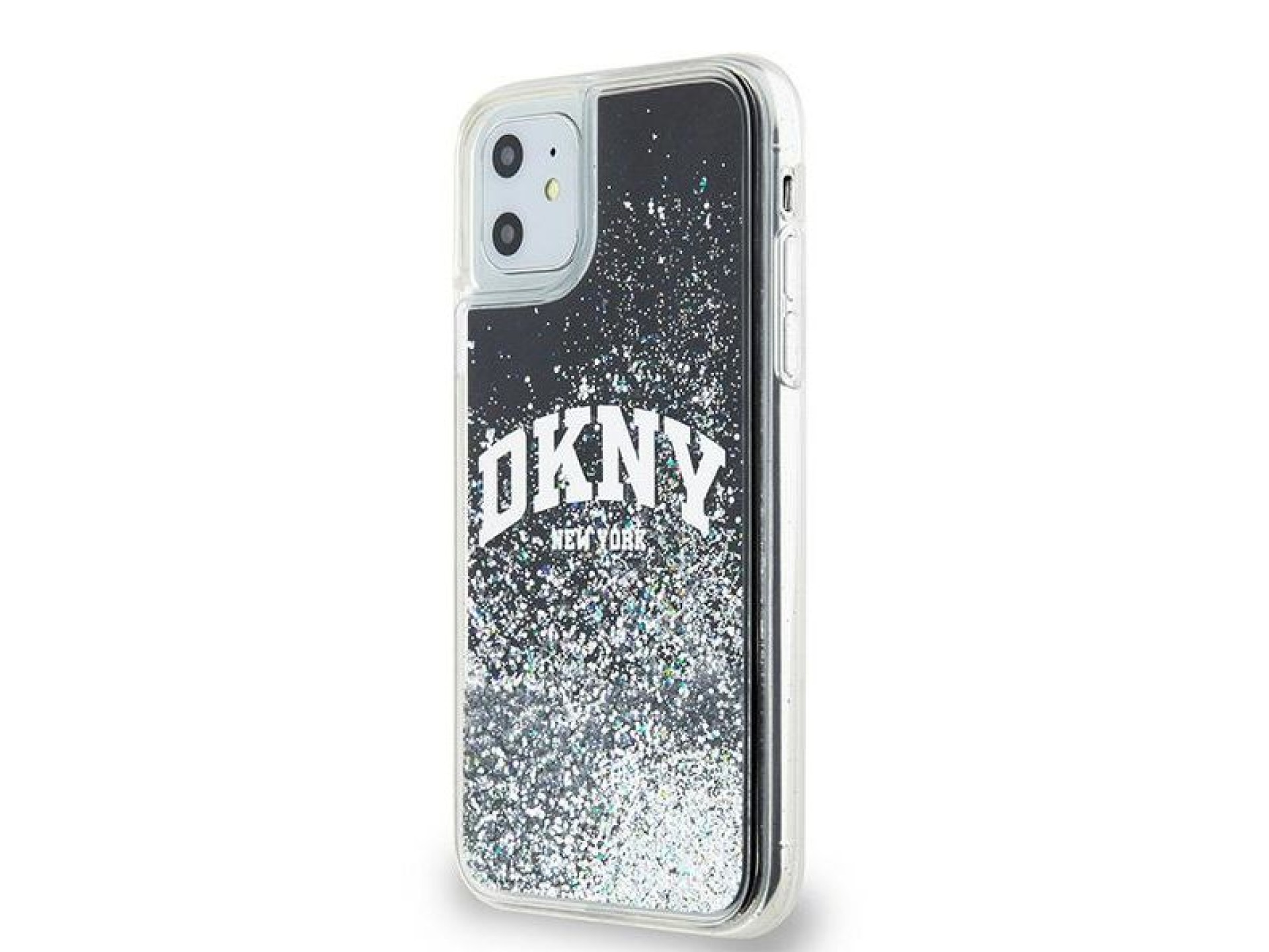 DKNY Liquid Glitter Big Logo case for iPhone 11 / Xr - black