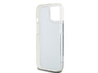 Capa para iPhone 14/15/13 com Glitter L�quido e Logo Grande - Preta