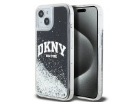 DKNY Liquid Glitter Big Logo iPhone 14/15/13 Case - Black