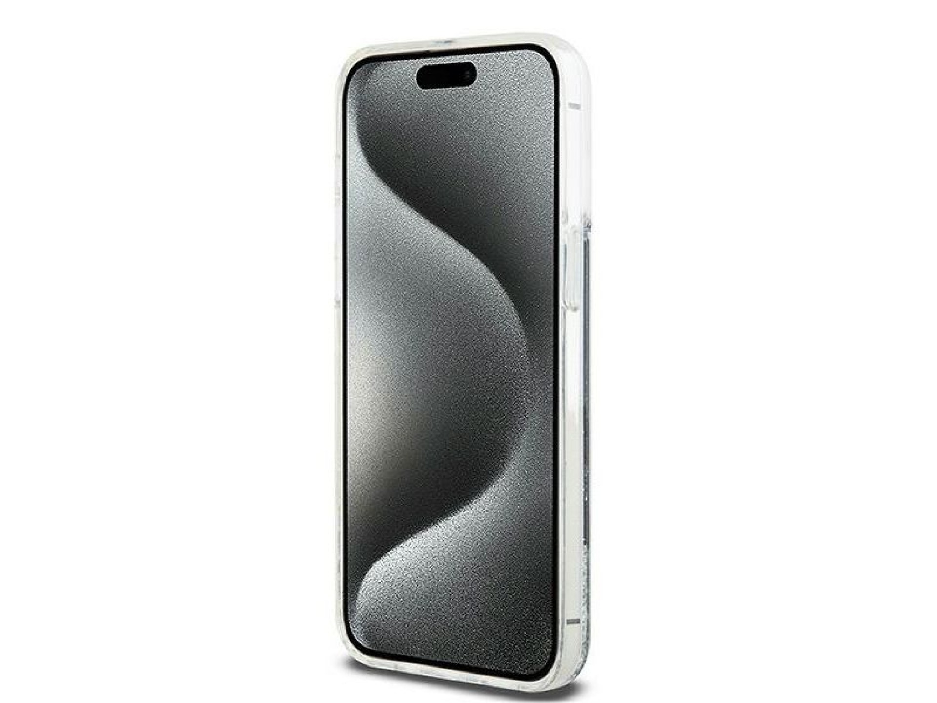 DKNY Liquid Glitter Big Logo iPhone 14 Pro Max Case - Black