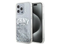 DKNY Liquid Glitter Big Logo case for iPhone 15 Pro - white DKNY Liquid Glitter Big Logo case for iPhone 15 Pro - white
