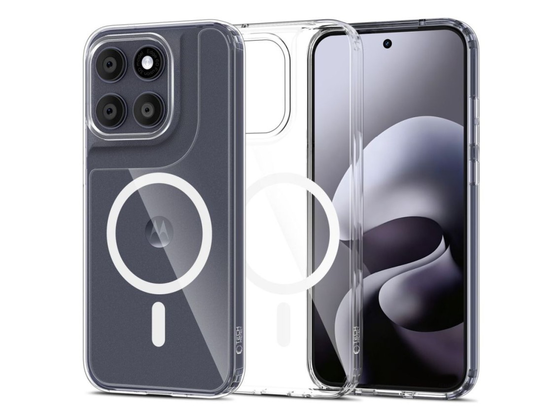 Capa Tech-Protect FlexAir Hybrid MagSafe para Motorola Moto G67 / G77 - Transparente