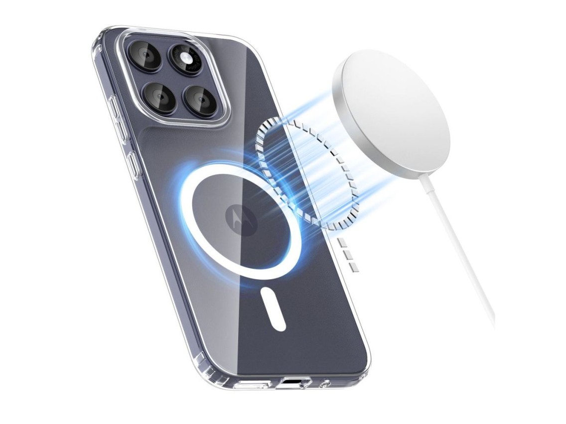 Capa Tech-Protect FlexAir Hybrid MagSafe para Motorola Moto G67 / G77 - Transparente