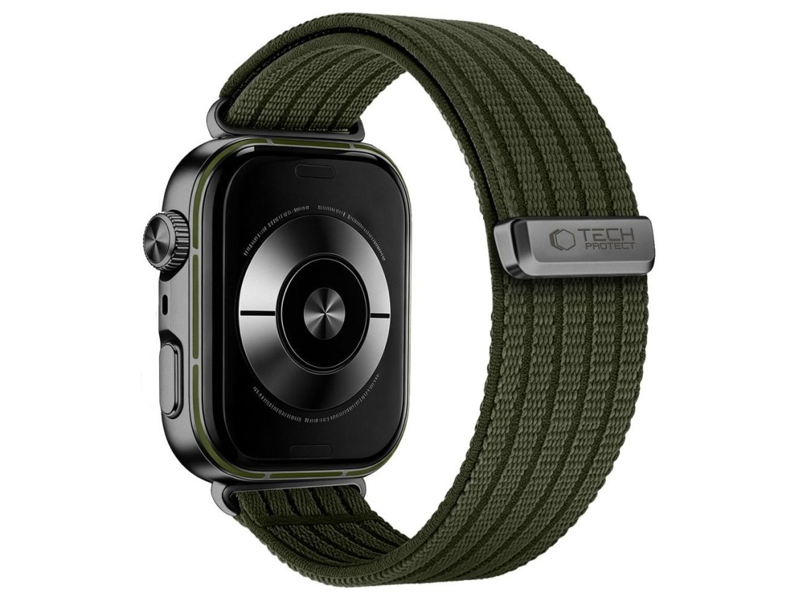 Correa de nailon Tech-Protect para Huawei Watch Fit 3 / 4 / 4 Pro / 5 / 5 Pro - Verde