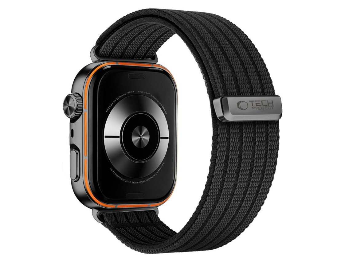 Tech-Protect Nylon Strap for Huawei Watch Fit 3 / 4 / 4 Pro / 5 / 5 Pro - Black
