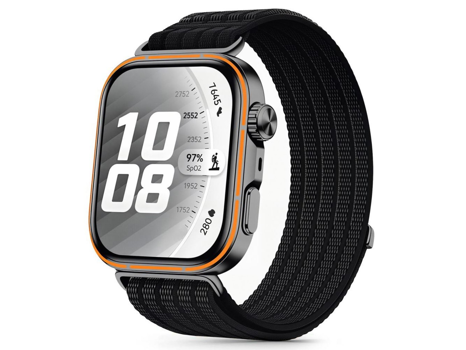 Pulseira de nylon Tech-Protect para Huawei Watch Fit 3 / 4 / 4 Pro / 5 / 5 Pro - Preta