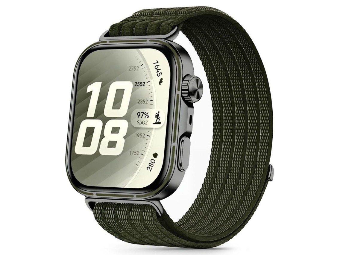 Correa de nailon Tech-Protect para Huawei Watch Fit 3 / 4 / 4 Pro / 5 / 5 Pro - Verde
