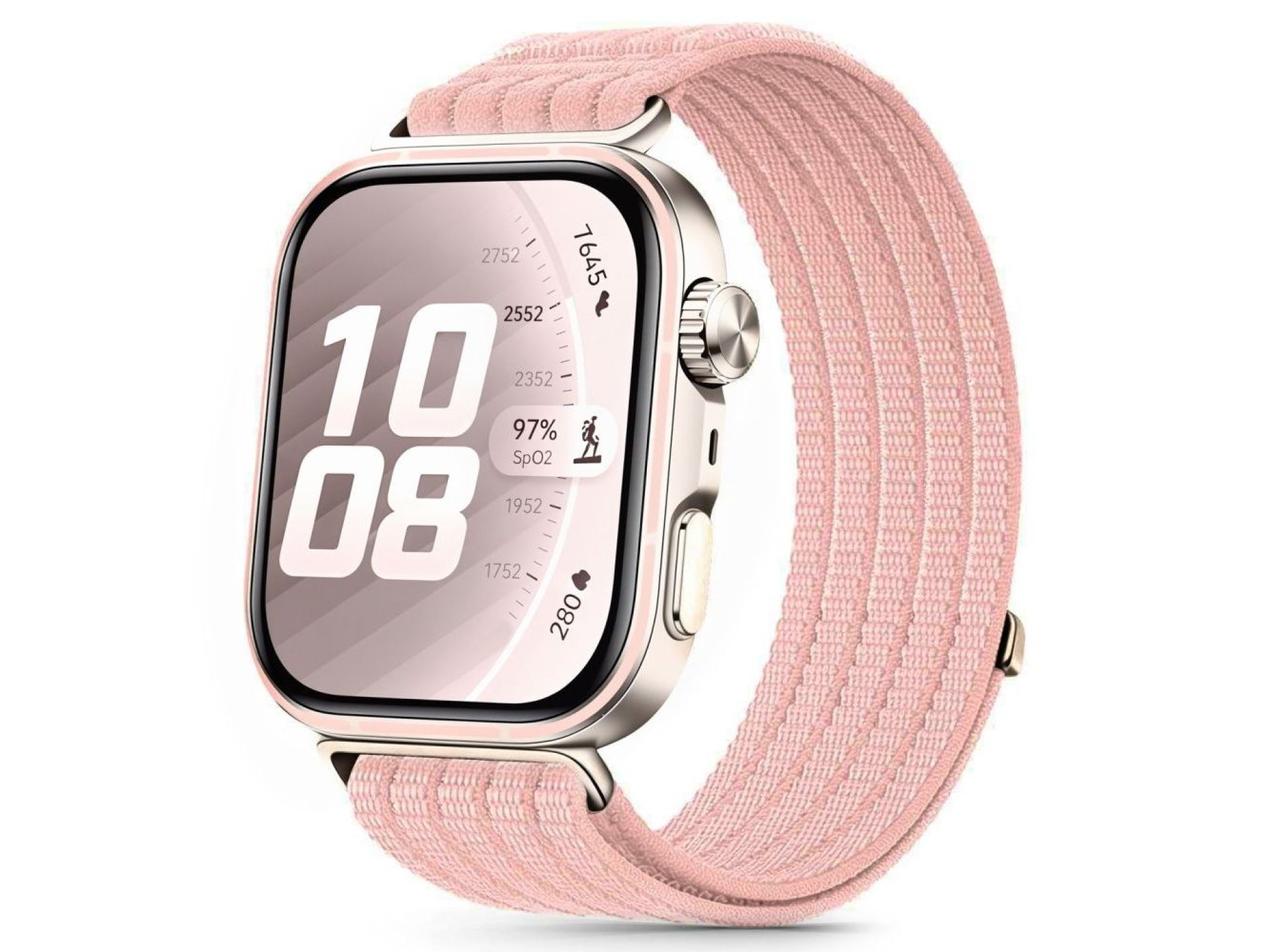 Tech-Protect Nylon Strap for Huawei Watch Fit 3 / 4 / 4 Pro / 5 / 5 Pro - Pink