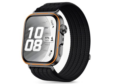 Tech-Protect Nylon Strap for Huawei Watch Fit 3 / 4 / 4 Pro / 5 / 5 Pro - Black
