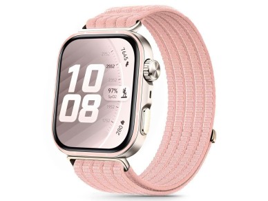 Tech-Protect Nylon Strap for Huawei Watch Fit 3 / 4 / 4 Pro / 5 / 5 Pro - Pink Tech-Protect Nylon Strap for Huawei Watch Fit 3 / 4 / 4 Pro / 5 / 5 Pro - Pink