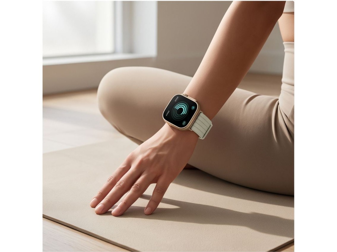 Tech-Protect Nylon Strap for Huawei Watch Fit 3 / 4 / 4 Pro / 5 / 5 Pro - White