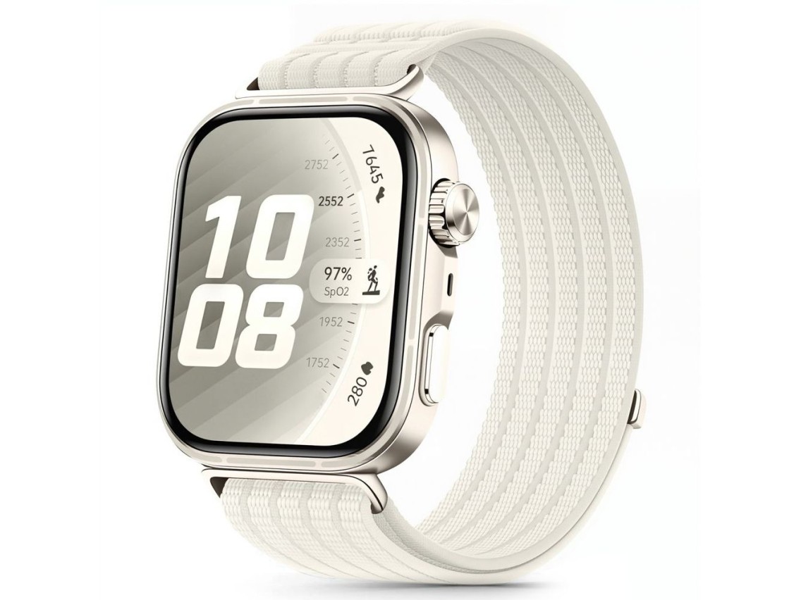 Tech-Protect Nylon Strap for Huawei Watch Fit 3 / 4 / 4 Pro / 5 / 5 Pro - White