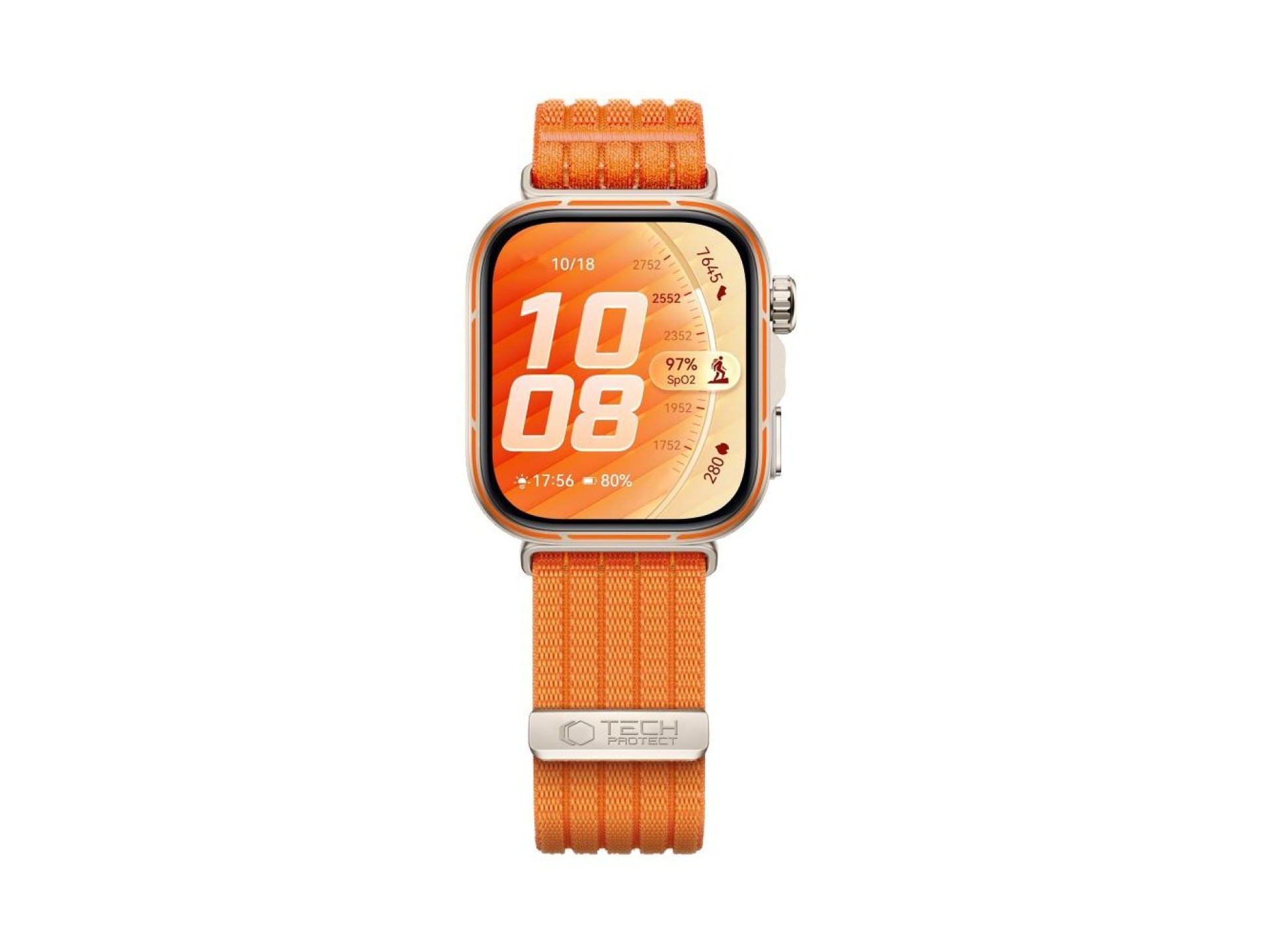 Correa de nailon Tech-Protect para Huawei Watch Fit 3 / 4 / 4 Pro / 5 / 5 Pro - Naranja