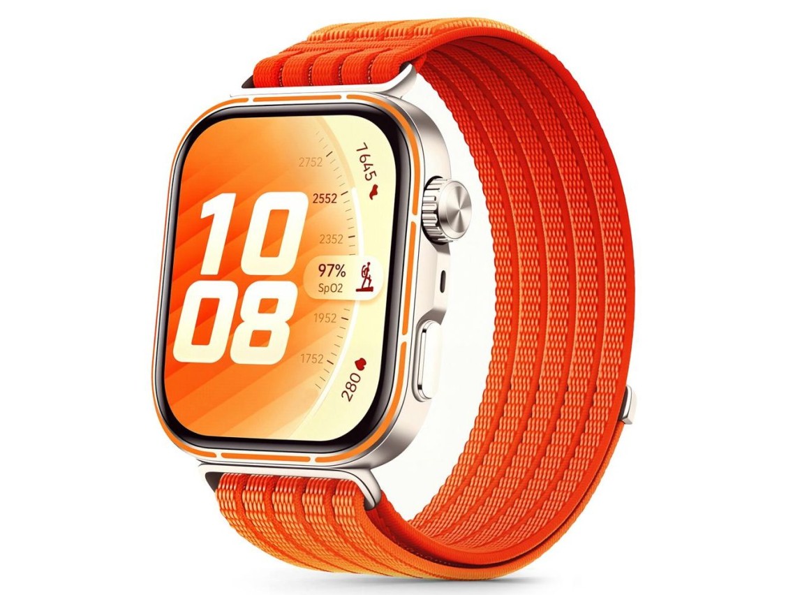 Tech-Protect Nylon Strap for Huawei Watch Fit 3 / 4 / 4 Pro / 5 / 5 Pro - Orange