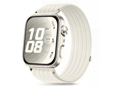 Tech-Protect Nylon Strap for Huawei Watch Fit 3 / 4 / 4 Pro / 5 / 5 Pro - White