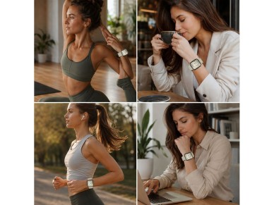 Tech-Protect Nylon Strap for Huawei Watch Fit 3 / 4 / 4 Pro / 5 / 5 Pro - White