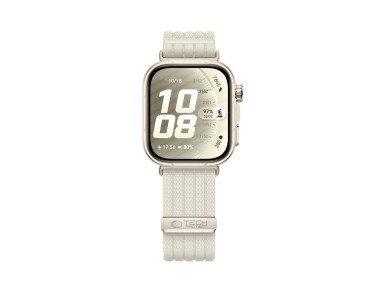 Tech-Protect Nylon Strap for Huawei Watch Fit 3 / 4 / 4 Pro / 5 / 5 Pro - White