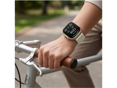 Tech-Protect Nylon Strap for Huawei Watch Fit 3 / 4 / 4 Pro / 5 / 5 Pro - White