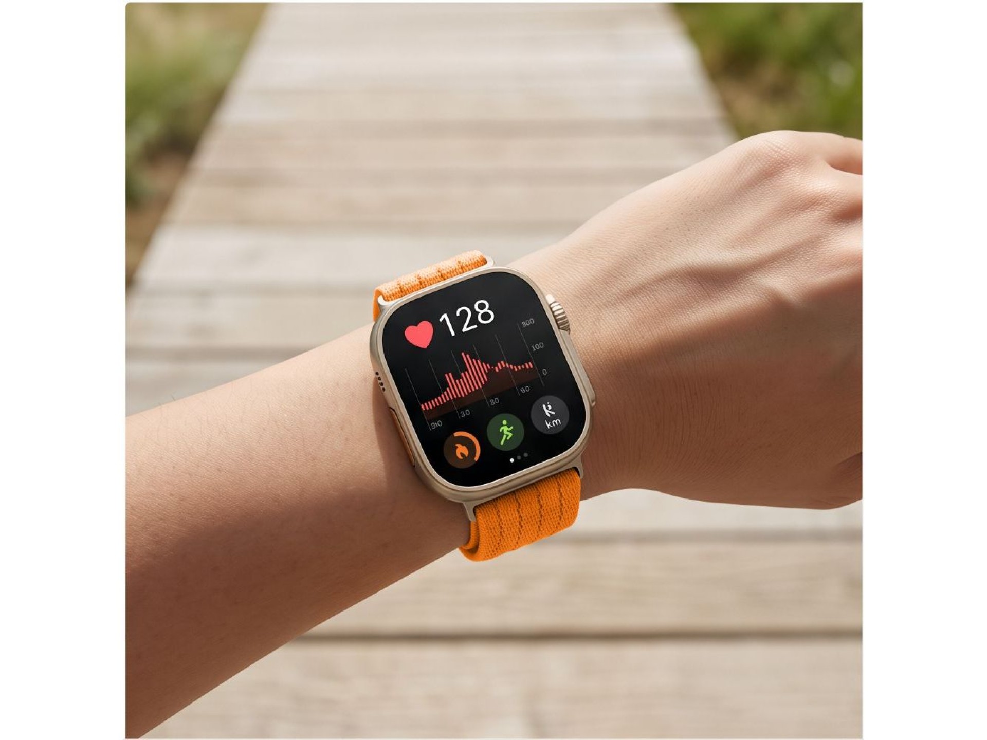 Correa de nailon Tech-Protect para Huawei Watch Fit 3 / 4 / 4 Pro / 5 / 5 Pro - Naranja