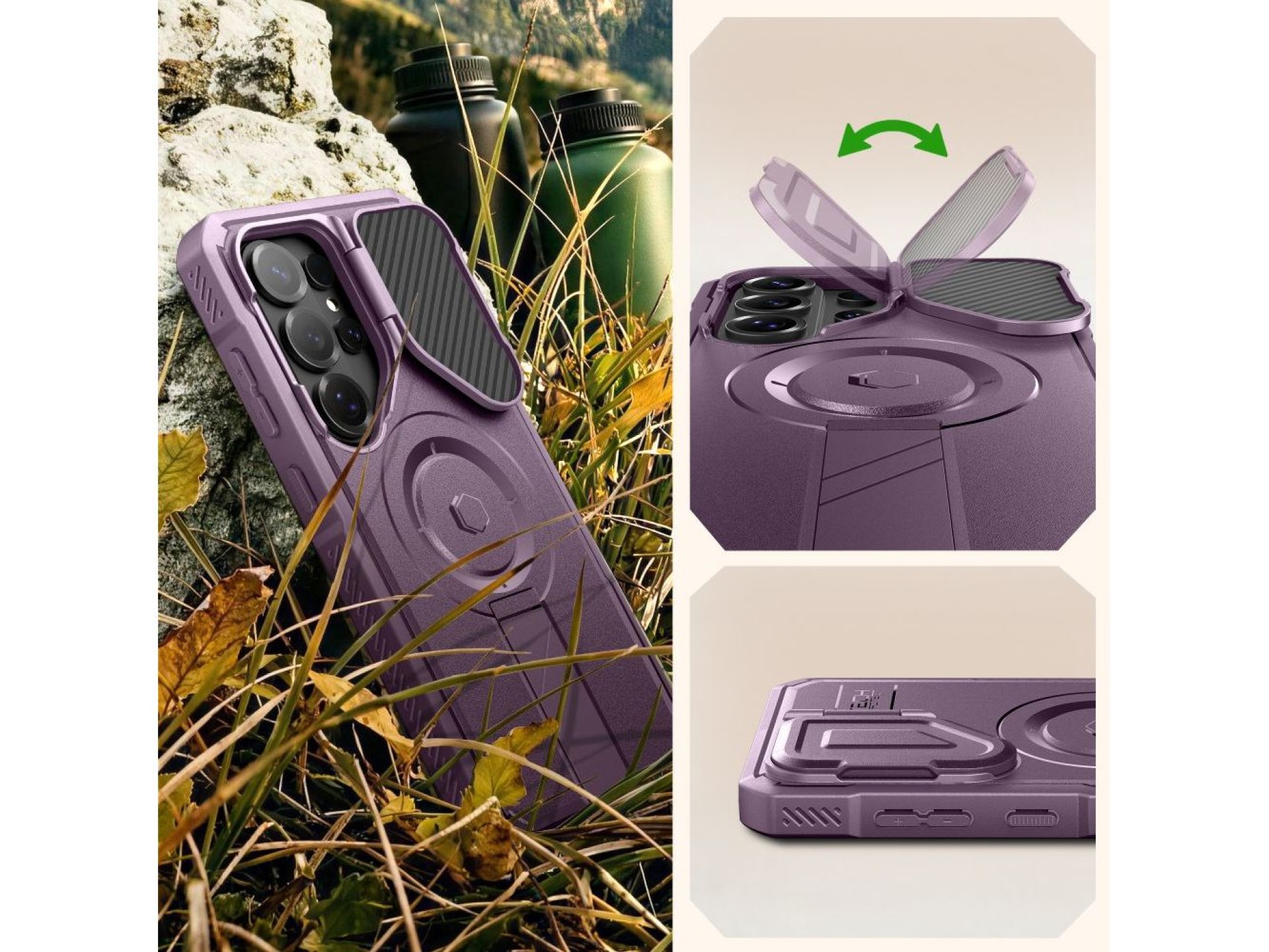Capa Tech-Protect Kevlar MagSafe (2 unidades) para Samsung Galaxy S26 Ultra - Preta