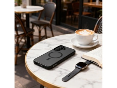 Capa Tech-Protect Magmat MagSafe para Samsung Galaxy A36 / A37 / A56 / A27 5G - Preto Fosco Capa Tech-Protect Magmat MagSafe para Samsung Galaxy A36 / A37 / A56 / A27 5G - Preto Fosco