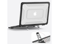 Capa Tech-Protect Kevlar Pro para MacBook Neo 13" 2026 - Preta e Transparente