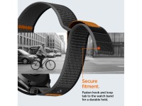 Cinta Spigen Athlex Air para Garmin QuickFit 22mm - Preta e Laranja