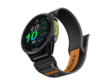 Spigen Athlex Air Strap for Garmin QuickFit 22mm - Black and Orange