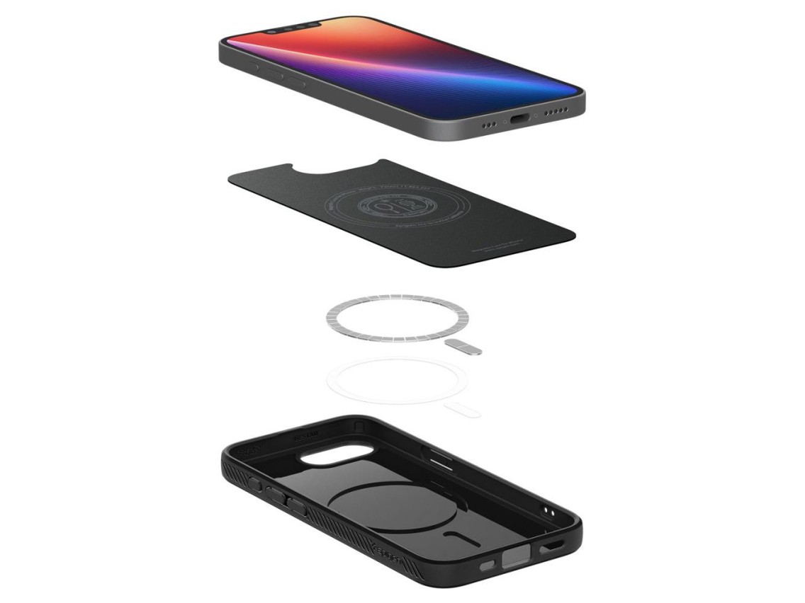 Spigen Liquid Air Mag MagSafe Case for iPhone 16e / 17e - Matte Black