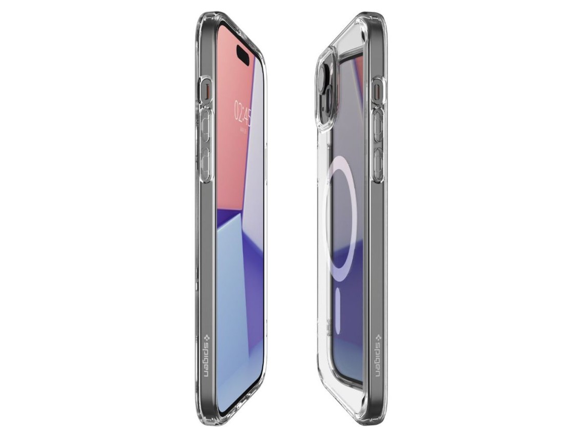 Funda Spigen Ultra Hybrid Mag Case con MagSafe para iPhone 15 - Blanca