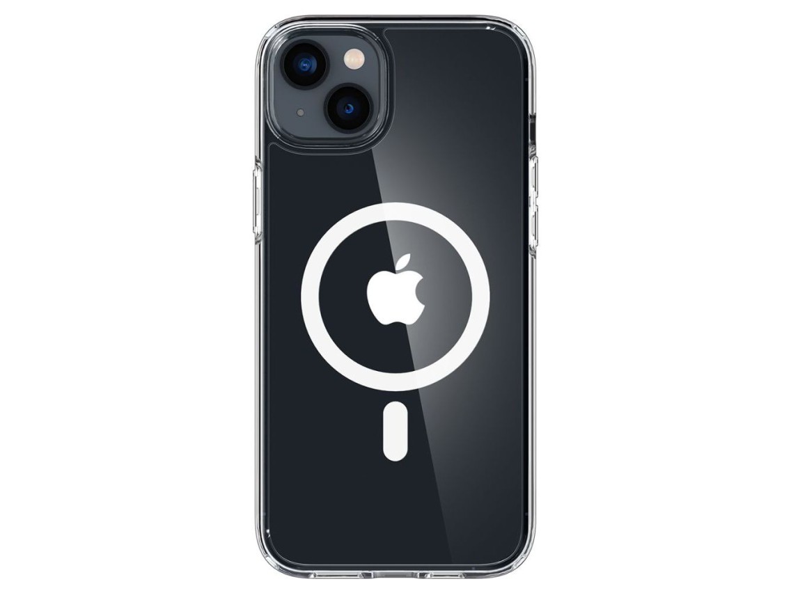 Capa Spigen Ultra Hybrid Mag com MagSafe para iPhone 14 - Transparente/Branca