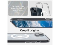 Capa Spigen Ultra Hybrid Mag com MagSafe para iPhone 14 - Transparente/Branca