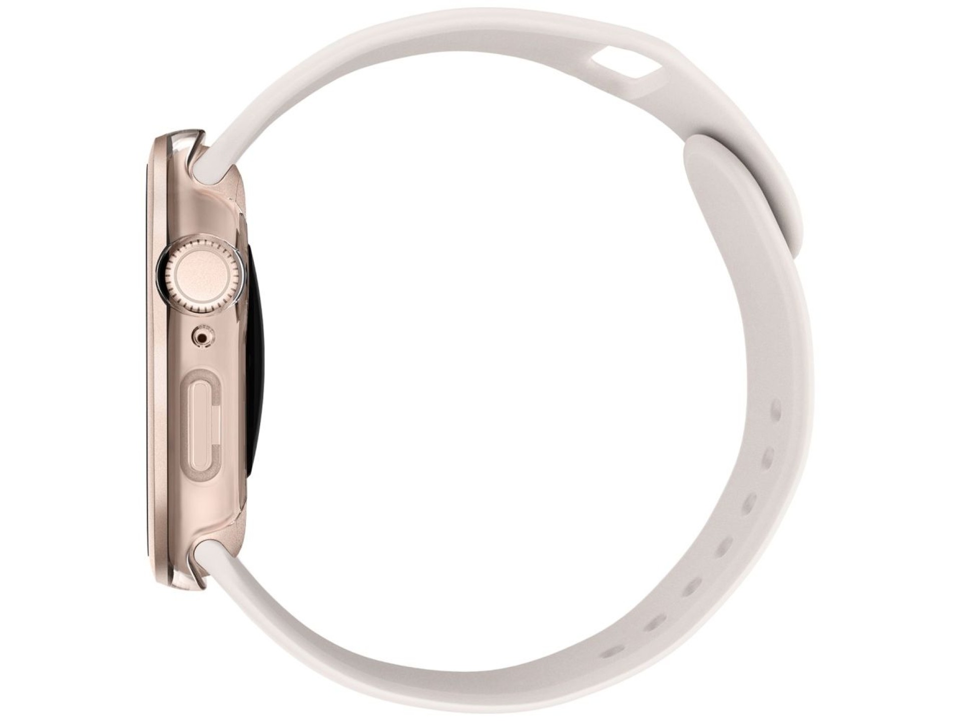 Capa de vidro temperado Uniq Voute para Apple Watch 10 46mm - Ouro Rosa