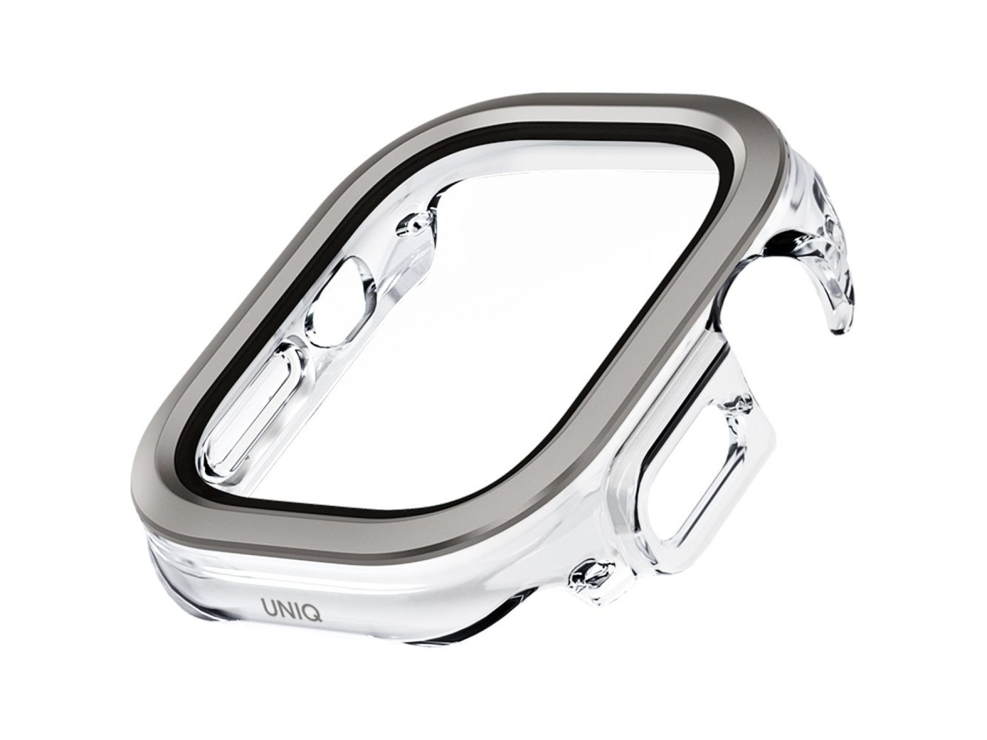 Capa Uniq Voute com vidro temperado para Apple Watch Ultra 49 mm - prata