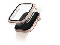 Uniq Voute Tempered Glass Case for Apple Watch 10 46mm - Rose Gold