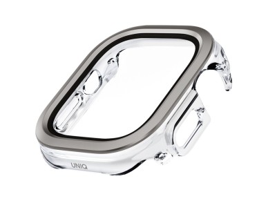 Funda Uniq Voute con cristal templado para Apple Watch Ultra de 49 mm - plateada Funda Uniq Voute con cristal templado para Apple Watch Ultra de 49 mm - plateada