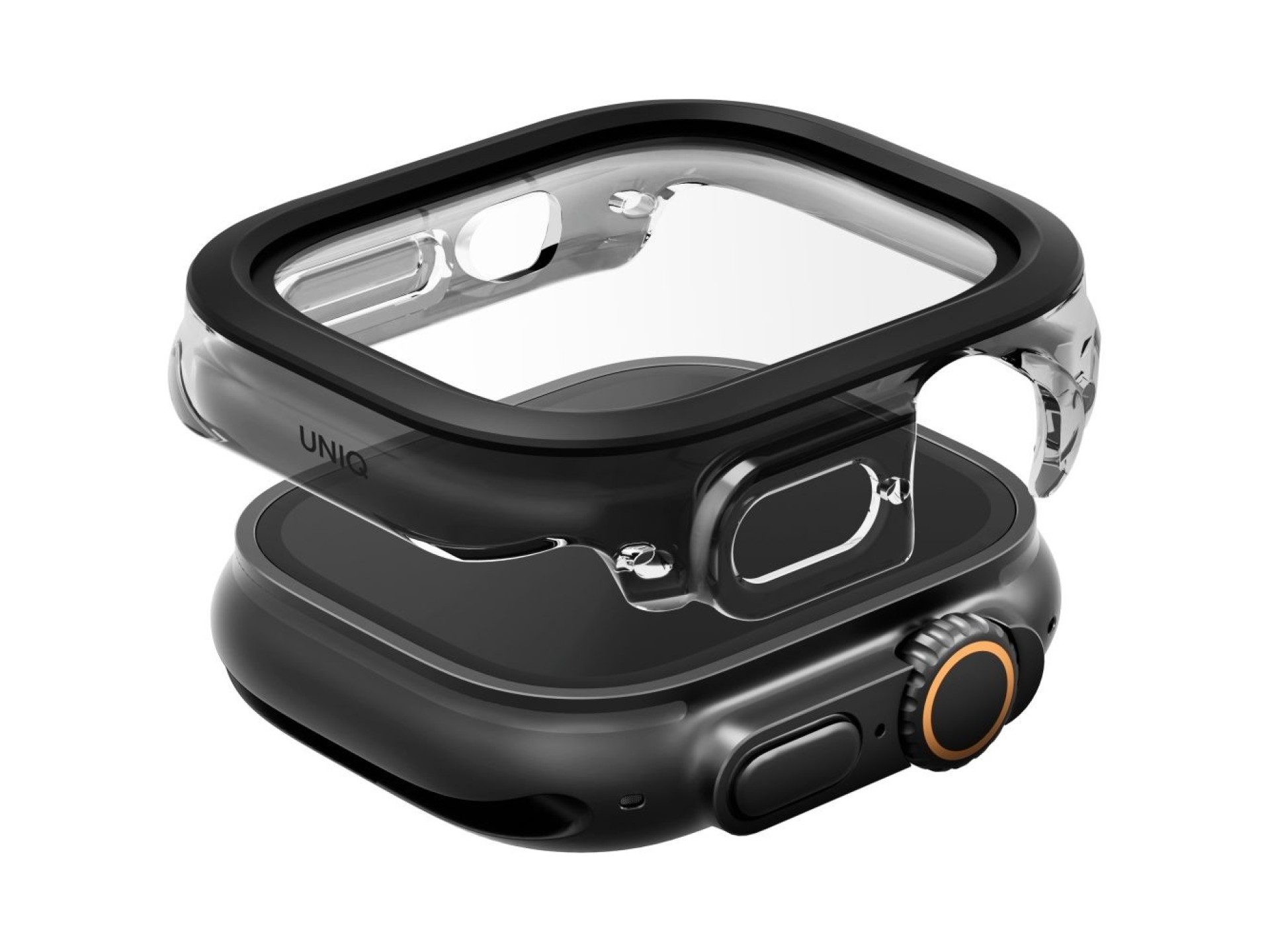 Funda de cristal templado Uniq Voute para Apple Watch Ultra de 49 mm - Negra