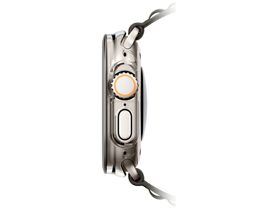 Capa Uniq Voute com vidro temperado para Apple Watch Ultra 49 mm - prata