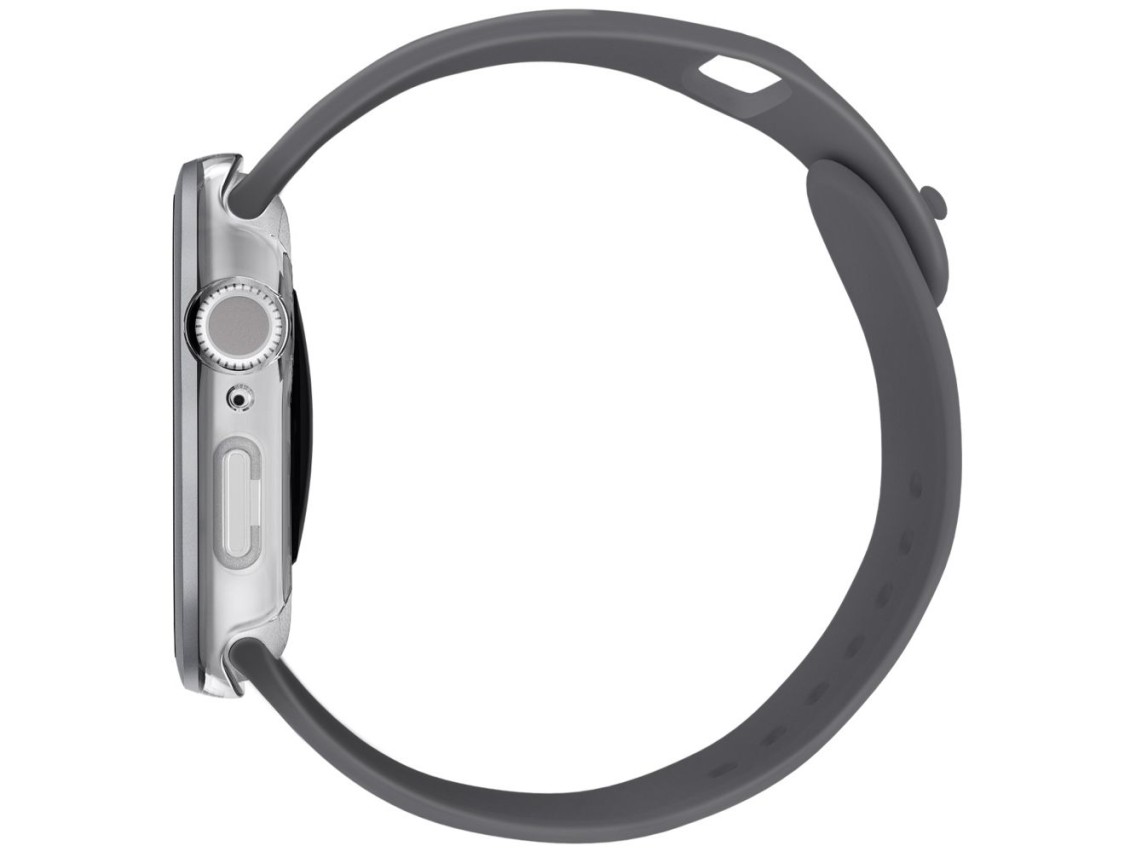 Uniq Voute tempered glass case for Apple Watch 10 46 mm - silver