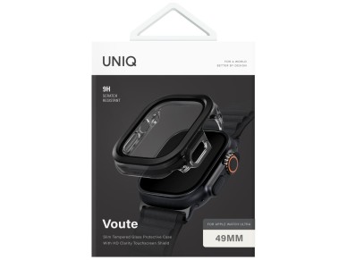 Uniq Voute Tempered Glass Case for Apple Watch Ultra 49mm - Black Uniq Voute Tempered Glass Case for Apple Watch Ultra 49mm - Black