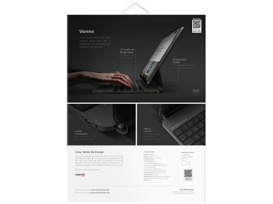 Capa inteligente magnética Uniq Venno Pro com teclado para iPad Air 13" 2024/2025 / iPad Pro 13" 202 Capa inteligente magnética Uniq Venno Pro com teclado para iPad Air 13" 2024/2025 / iPad Pro 13" 202