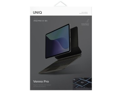 Capa inteligente magnética Uniq Venno Pro com teclado para iPad Air 13" 2024/2025 / iPad Pro 13" 202 Capa inteligente magnética Uniq Venno Pro com teclado para iPad Air 13" 2024/2025 / iPad Pro 13" 202