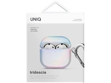 Uniq Iridescia case for AirPods 4 Hang Case - holo white Uniq Iridescia case for AirPods 4 Hang Case - holo white