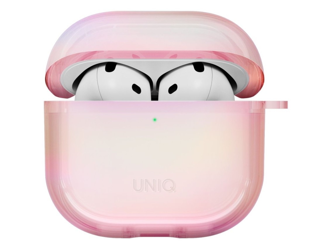 Uniq Iridescia AirPods 4 Hang Case - Holo Pink