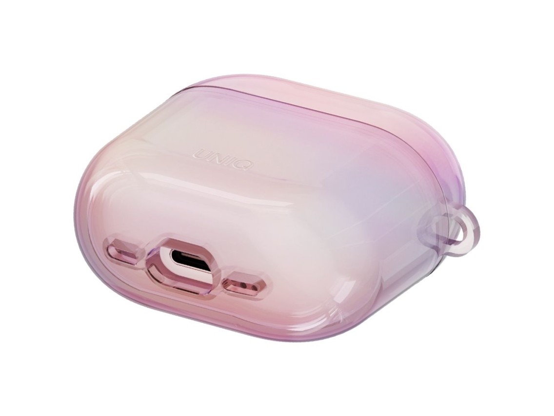Uniq Iridescia AirPods 4 Hang Case - Holo Pink