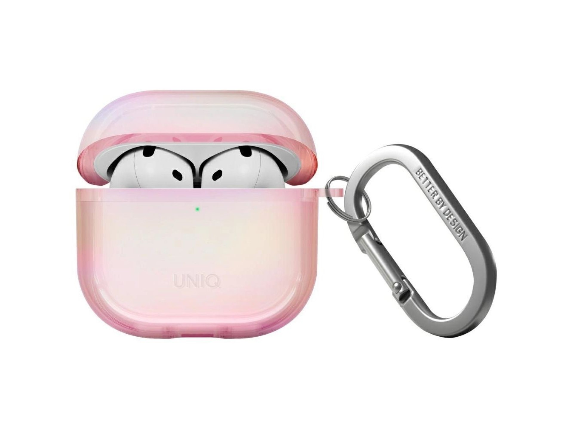 Uniq Iridescia AirPods 4 Hang Case - Holo Pink