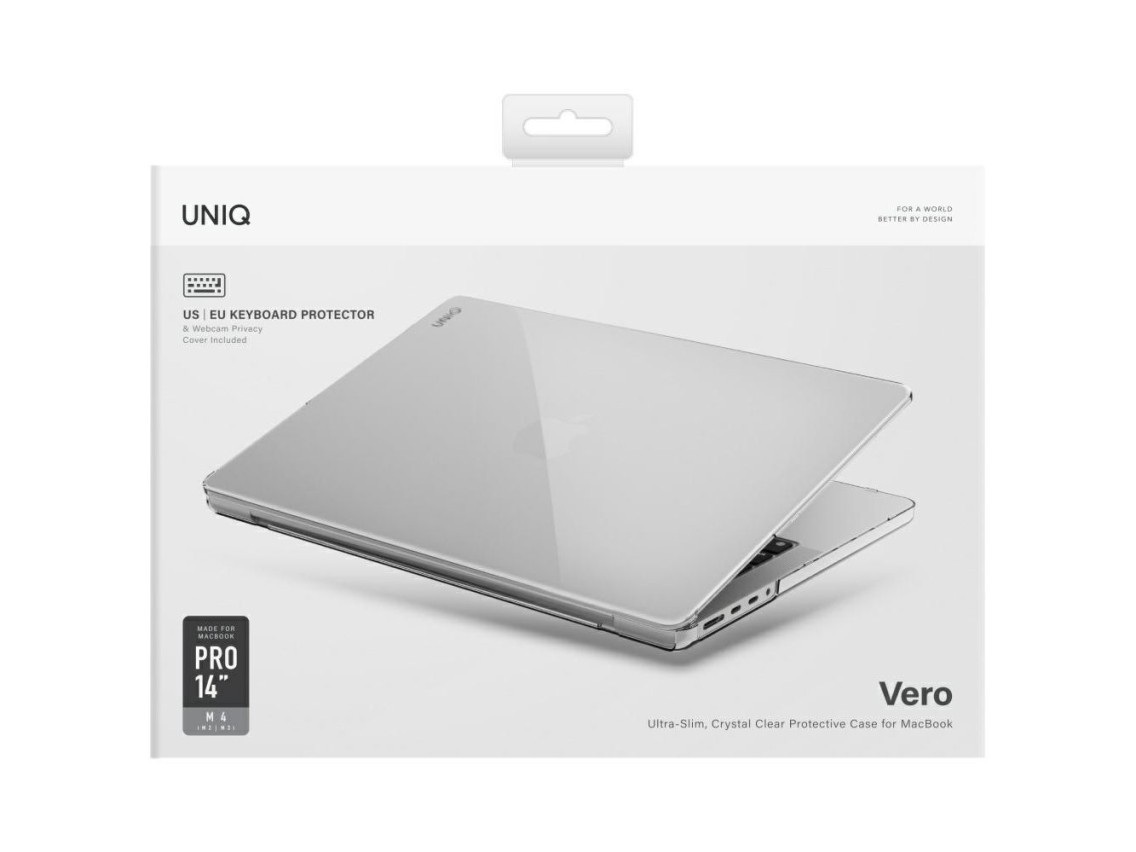 Funda Uniq Vero para MacBook Pro 14" M1-M4 (2021-2024) - Transparente