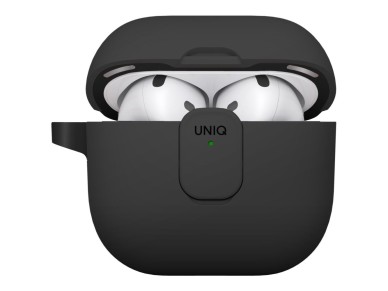 Capa Uniq Clyde Lock para AirPods 4 - Preta Capa Uniq Clyde Lock para AirPods 4 - Preta