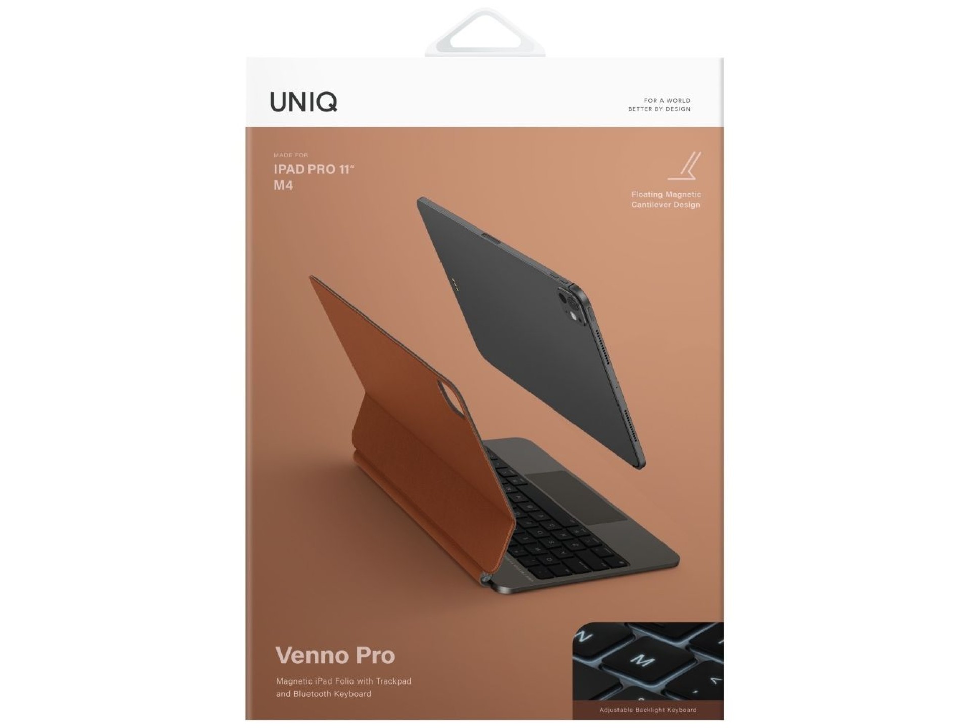 Capa com teclado inteligente magnético Uniq Venno Pro para iPad 11